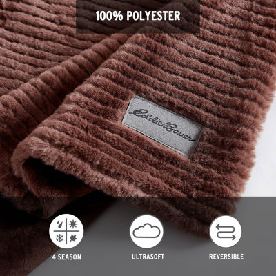 Eddie Bauer Corduroy Washable Lightweight Throw
