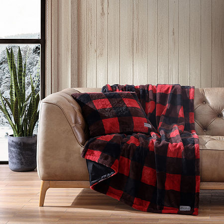 Eddie Bauer Cabin Lightweight Throw, One Size, Red