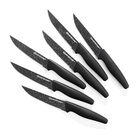 Granitestone Nutriblade 6-pc. Steak Knife Set, One Size, Black