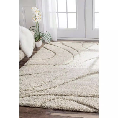 nuLoom Carolyn Modern Waves Indoor Outdoor Rectangular Accent Rug