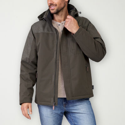 Free Country Brawny Canvas Mens Hooded Lined Midweight Softshell Jacket