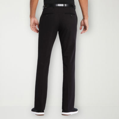 Savane Mens Slim Fit Flat Front Pant