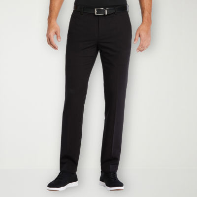 Savane Mens Slim Fit Flat Front Pant