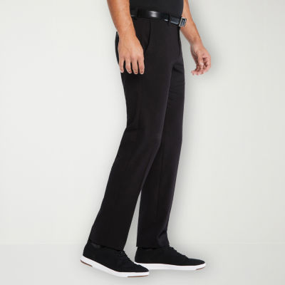 Savane Mens Slim Fit Flat Front Pant