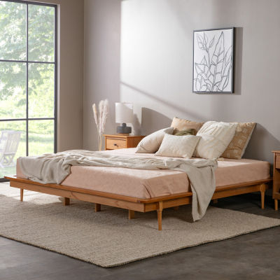 King Spindle Platform Bed