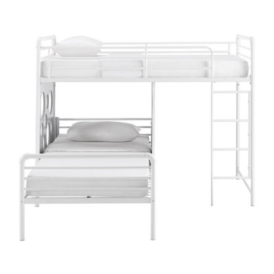 L Shape Bunk Bed with Cutout Panel