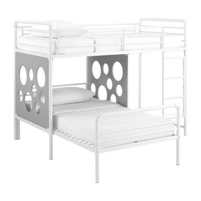 L Shape Bunk Bed with Cutout Panel