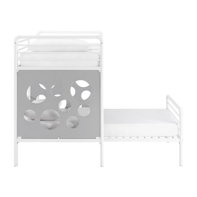 L Shape Bunk Bed with Cutout Panel