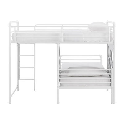 L Shape Bunk Bed with Cutout Panel