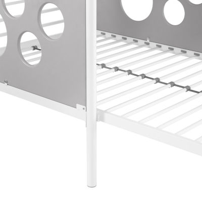 L Shape Bunk Bed with Cutout Panel