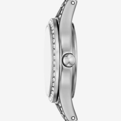 Relic By Fossil Womens Silver Tone Bracelet Watch Zr34662