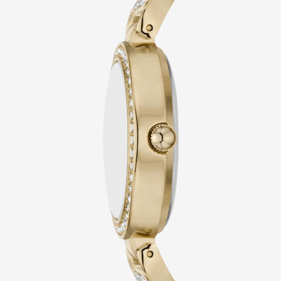 Relic By Fossil Womens Gold Tone Bracelet Watch Zr97018