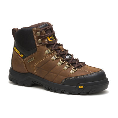 CAT Mens Threshold Waterproof Slip Resistant Work Boots