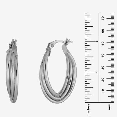 Sterling Silver 26mm Hoop Earrings