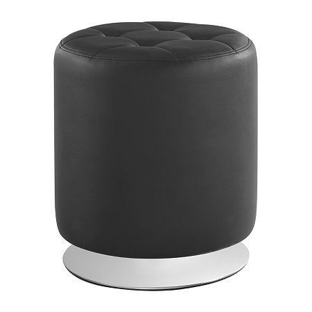 Tanager Swivel Ottoman, One Size, Black