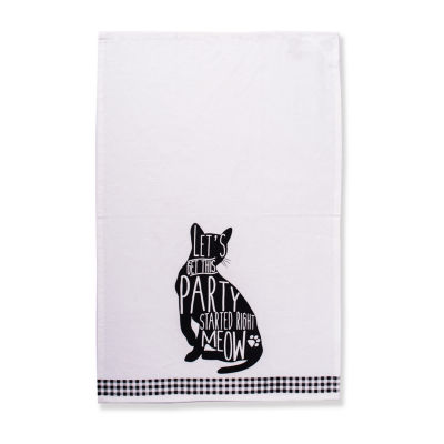 Design Imports Cat Print 3-pc. Dish Cloths