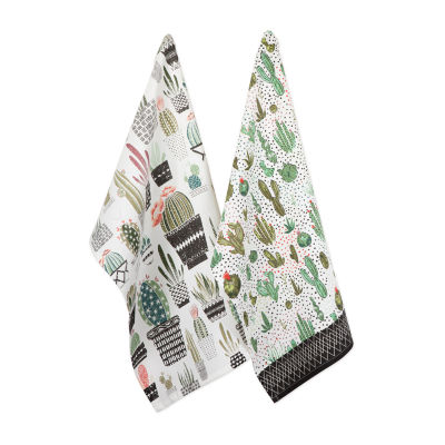 Design Imports Print 2-pc. Dish Cloth Set