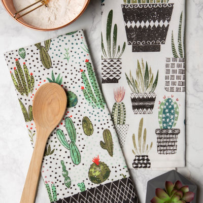Design Imports Print 2-pc. Dish Cloth Set