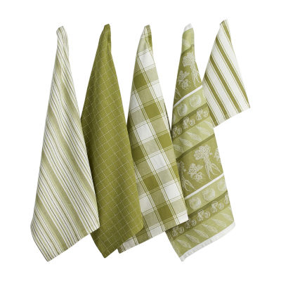 Design Imports Parsley 5-pc. Dish Cloths