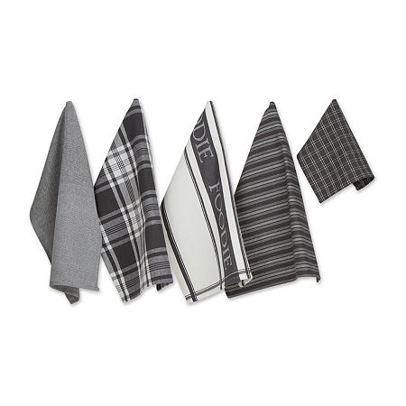 Design Imports 5-pc. Dish Cloths, One Size, Gray