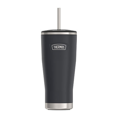 Thermos Icon Stainless Steel 24oz. Cold Tumbler With Lid And Straw, One Size, Black