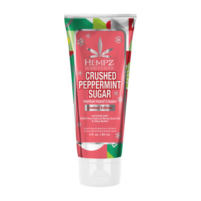 Hempz Limited Edition Crushed Peppermint Sugar Herbal Hand Cream 3 Oz