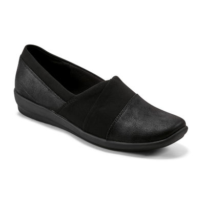 Easy Spirit Womens Alania Square Toe Slip-On Shoe