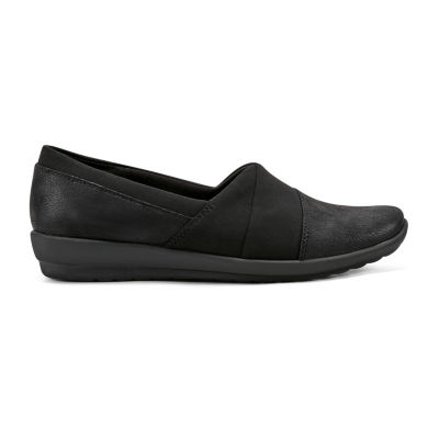 Easy Spirit Womens Alania Square Toe Slip-On Shoe