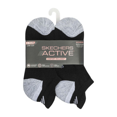 Skechers Active 6 Pair Low Cut Socks Womens