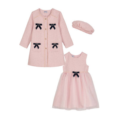Blueberi Boulevard Toddler Girls Sleeveless 3-pc. Dress Set