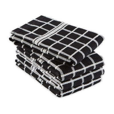 Design Imports Windowpane 4-pc. Terry Dish Cloth Set
