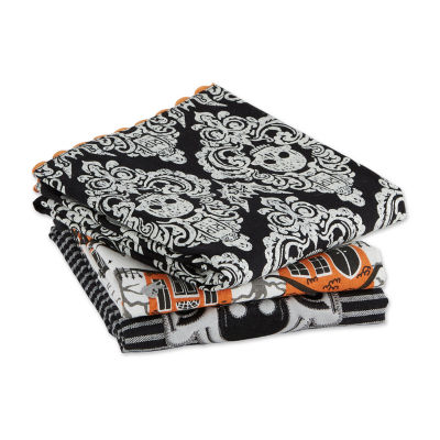 Design Imports Haunted Halloween 3-pc. Dish Cloths