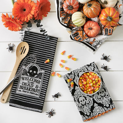 Design Imports Haunted Halloween 3-pc. Dish Cloths