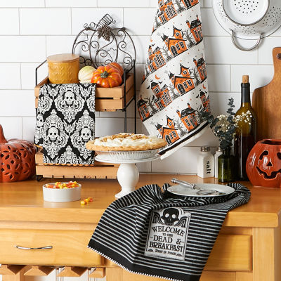 Design Imports Haunted Halloween 3-pc. Dish Cloths