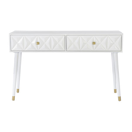 Imperial 2-Drawer Console Table, One Size, White