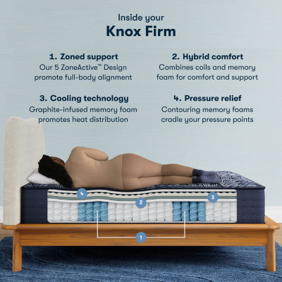 Serta Perfect Sleeper® X Quilted Hybrid Knox 14.25" Firm Tight Top - Mattress + Box Spring