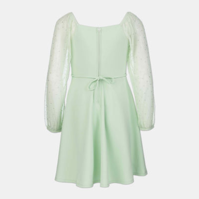 Speechless Big Kid Girls Long Sleeve Skater Dress