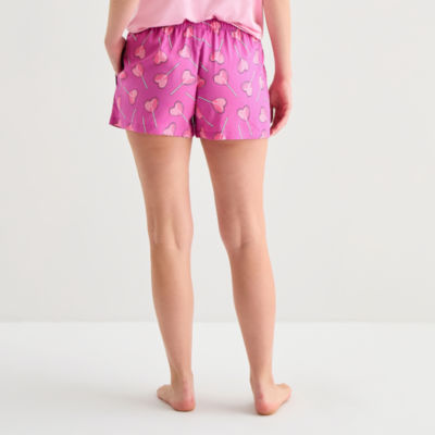 Sleep Chic Womens Poplin Pajama Shorts