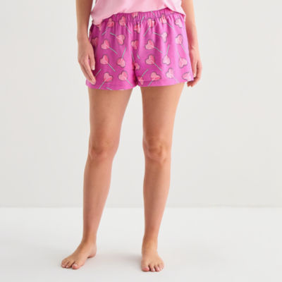 Sleep Chic Womens Poplin Pajama Shorts