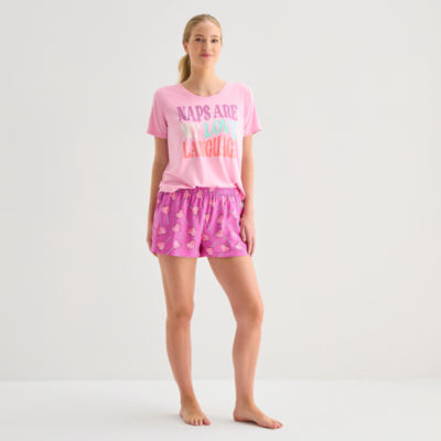 Sleep Chic Womens Poplin Pajama Shorts