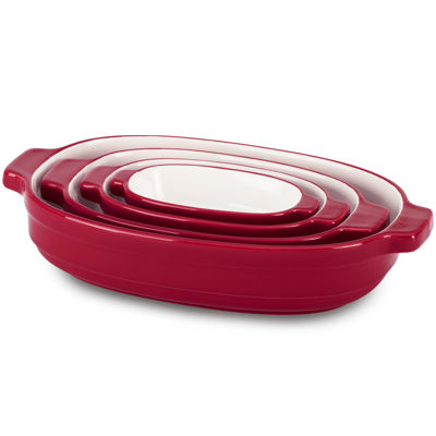 KitchenAid® 4-pc. Ceramic Nesting Casserole Bakeware Set KBLR04NSER