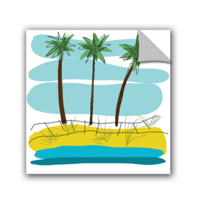 Brushstone Day Palms II Removable Wall Decal