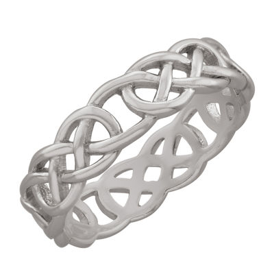 Silver Treasures Womens 5MM Sterling Silver Band