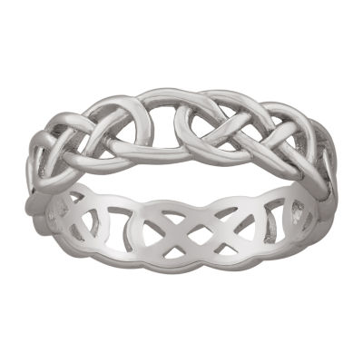 Silver Treasures Womens 5MM Sterling Silver Band
