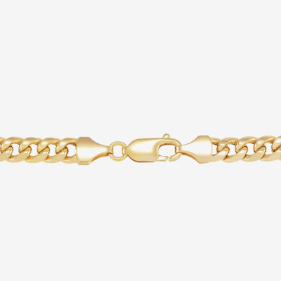 14K Gold Inch Hollow Curb Chain Necklace