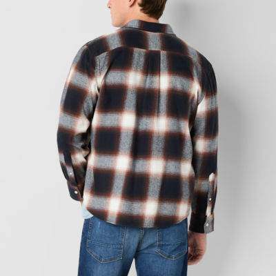Arizona Mens Long Sleeve Regular Fit Big and Tall Flannel Shirt