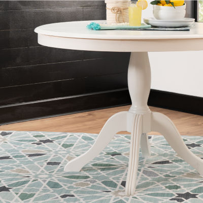 Linon Newbern Round Wood-Top Dining Table