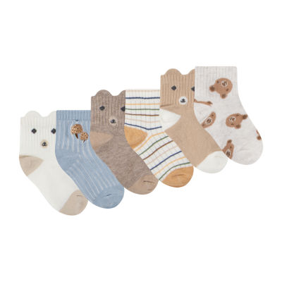 HUGGIES Baby Boys 6 Pair Crew Socks