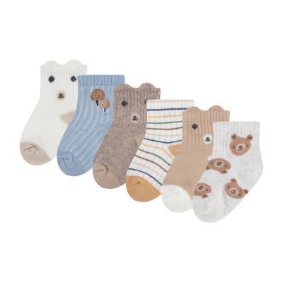 Huggies Baby Boys 6 Pair Crew Socks