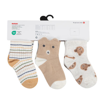 HUGGIES Baby Boys 6 Pair Crew Socks